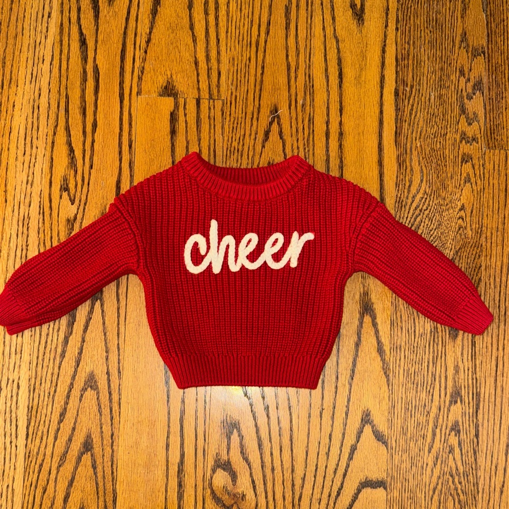 Little Sleepies Red Cheer Sweater